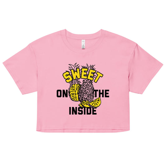 Sweet On The Inside Women's Crop Tee