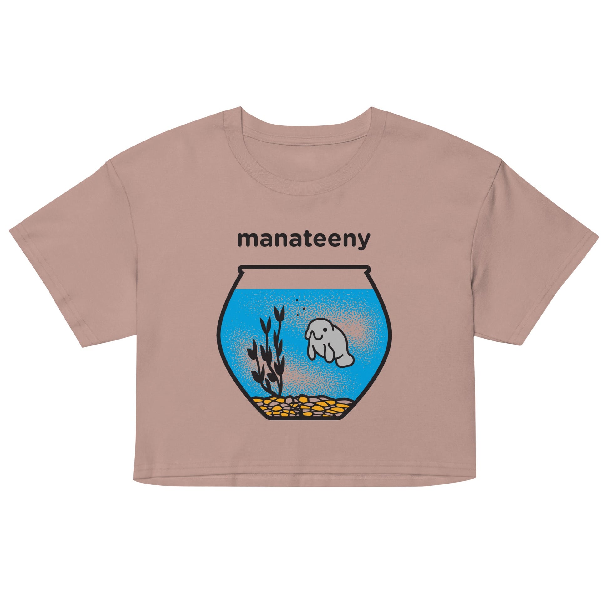 Manateeny Women's Crop Tee