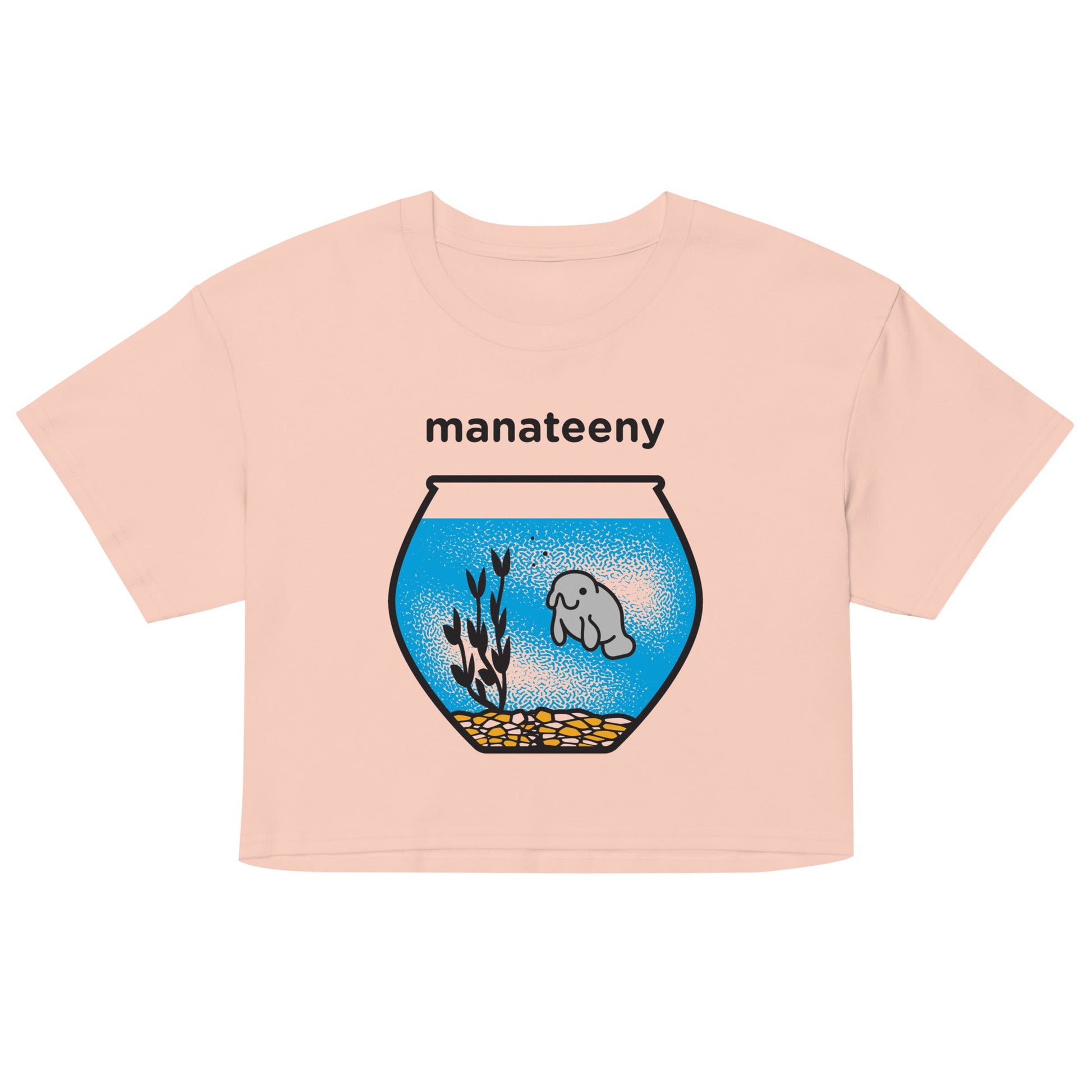 Manateeny Women's Crop Tee