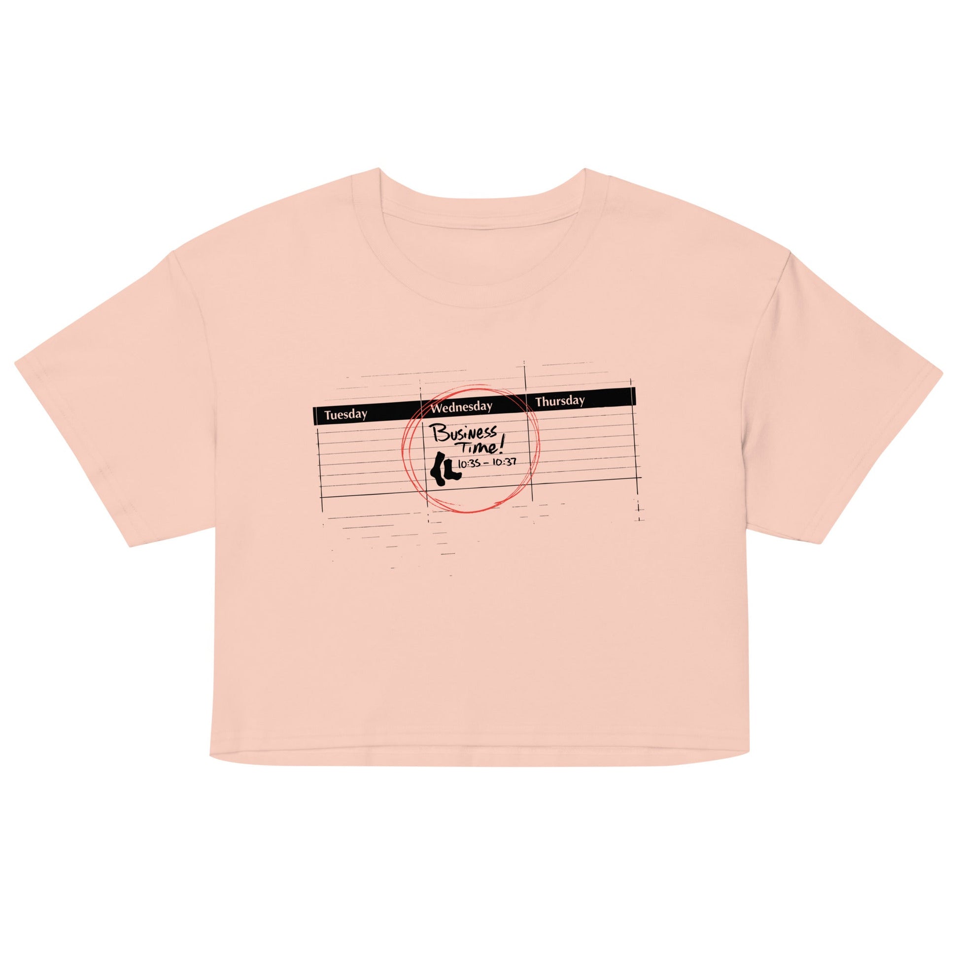 It's Business Time Women's Crop Tee