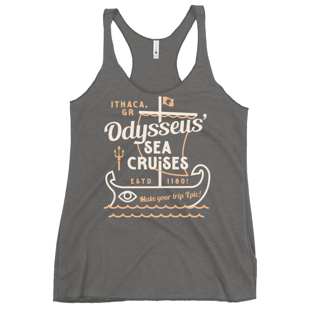 Odysseus Sea Cruises Women's Racerback Tank