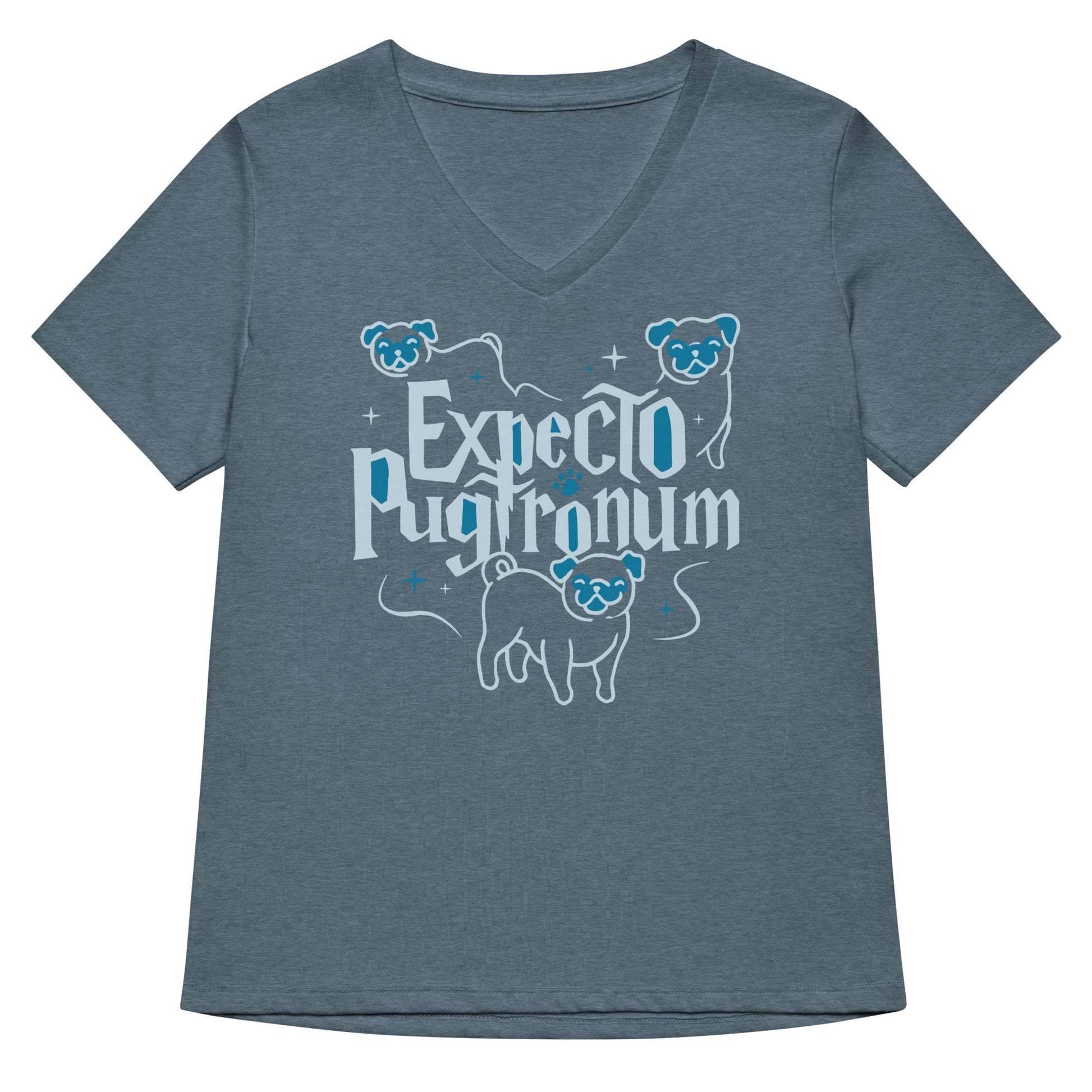 Expecto Pugtronum Women's V-Neck Tee