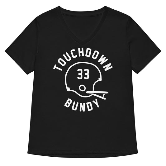 Touchdown Bundy Women's V-Neck Tee
