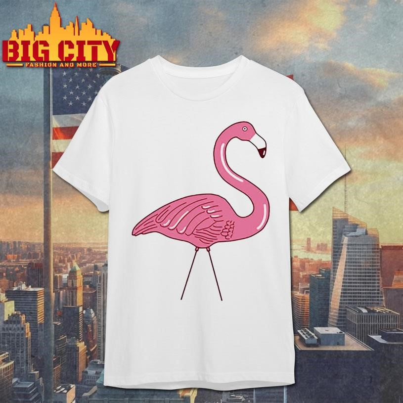 xl plastic flamingo heavyweight shirt