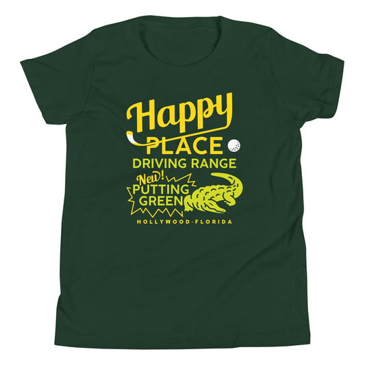 Happy Place Driving Range Kid's Youth Tee