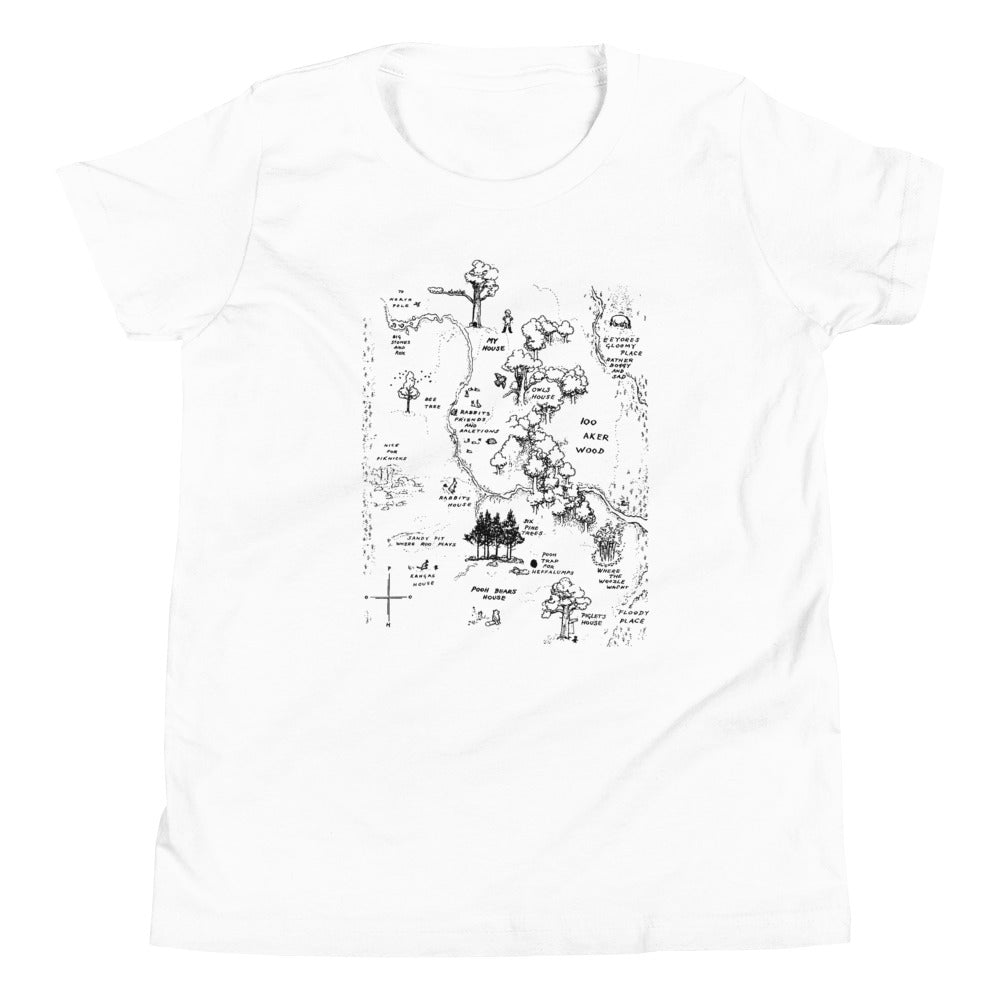 100 Acre Map Kid's Youth Tee